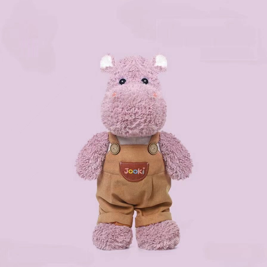 Levida Bib pants hippopotamus Plush toy cute doll doll