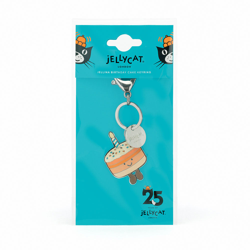 Jellycat Amuseables Jellina Birthday Cake Keyring