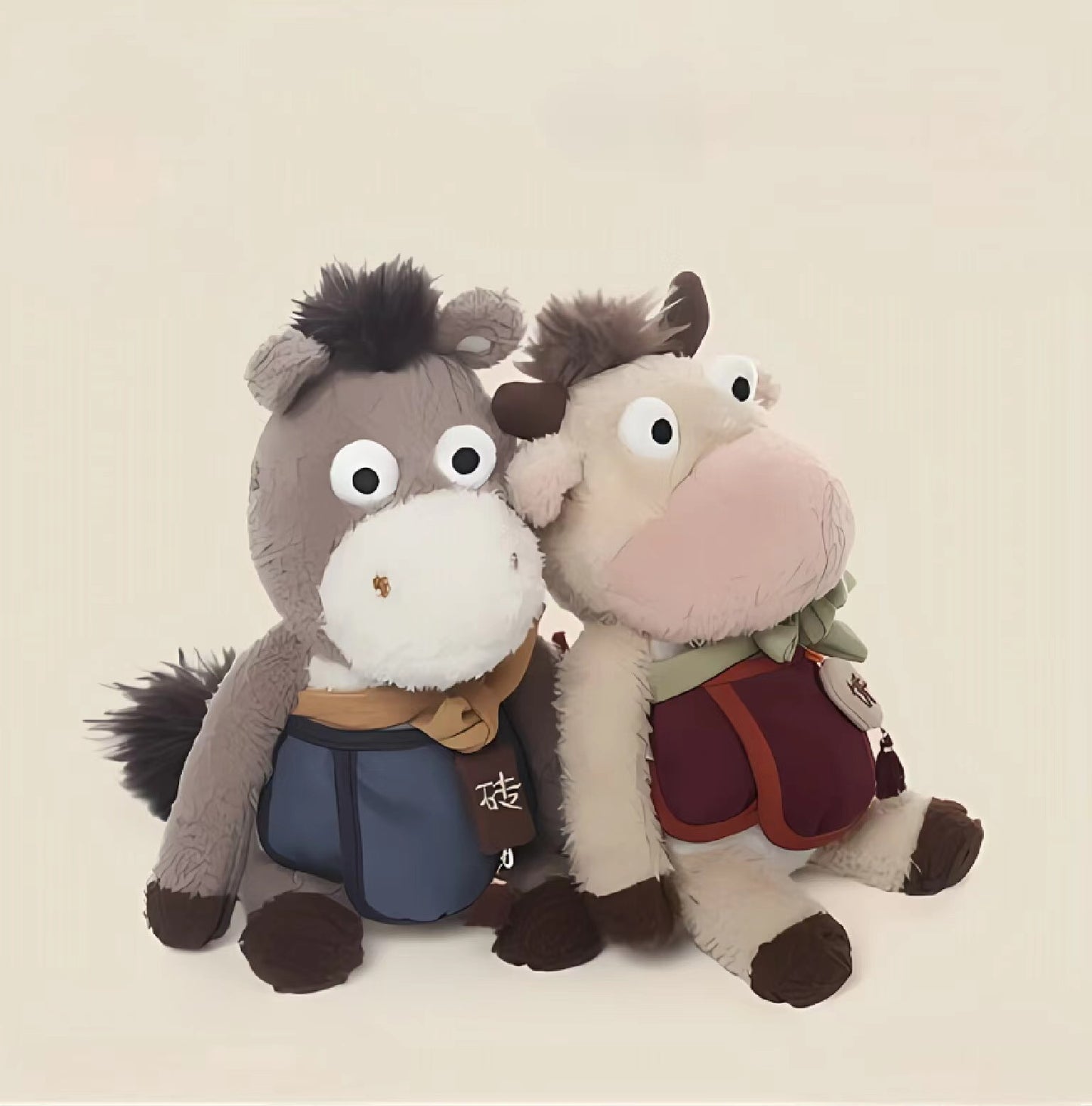 Levida Cow and horse series plush toys cute pony dolls