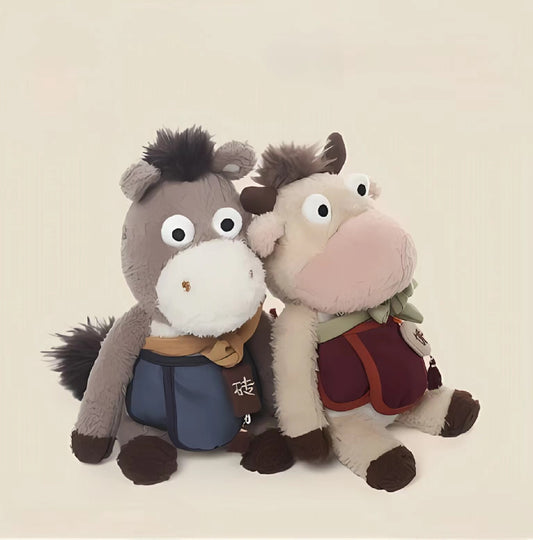 Levida Cow and horse series plush toys cute pony dolls